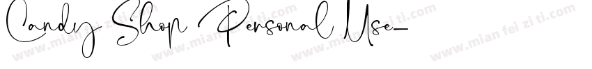 Candy Shop Personal Use字体转换